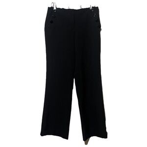 Karl‎ Lagerfeld Paris Dress Pants Women's Black Straight Leg Size 8